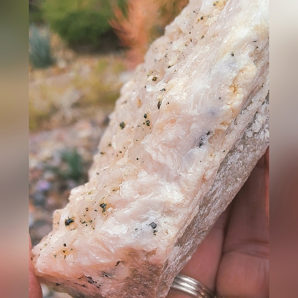 Icy Pink Peach Display Dolomite w/ Chalcopyrite Specimen--Collector's Quality - Picture 13 of 17